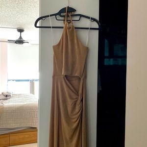 Petal and Pup Scarlett Gold Dress.